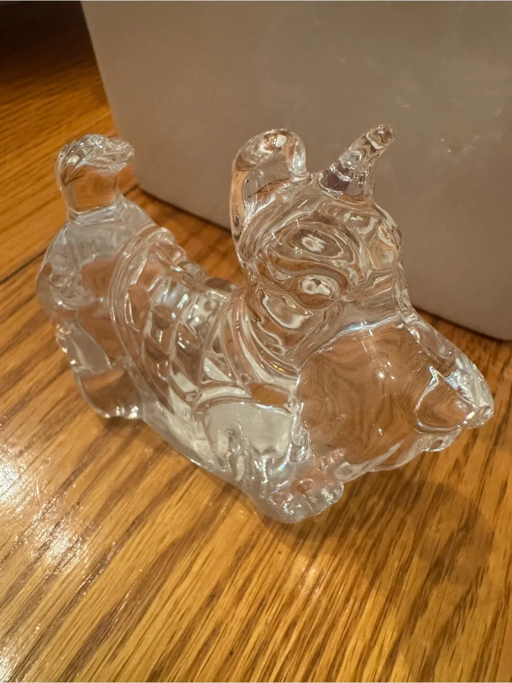 Princess House Clear Glass Scottie Dog Figurine